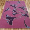 hand tufted acrylic flower rug modern flower carpet