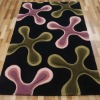 hand tufted acrylic flower rug modern flower carpet