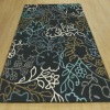 hand tufted acrylic flower rug modern flower carpet