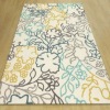 hand tufted acrylic flower rug modern flower carpet