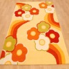 hand tufted acrylic flower rugs