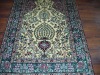 handknotted golden silk carpet ,persian silk rugs