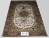 handmade artificial silk carpet
