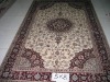 handmade artificial silk carpet