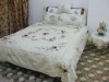handmade embroidered ribbon bed cover