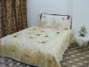 handmade embroidered ribbon bed cover set(5 pcs)