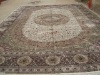 handmade knotted silk carpet