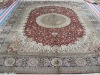 handmade knotted silk carpet