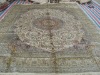handmade knotted silk carpet