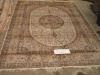 handmade knotted silk carpet