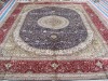 handmade knotted silk carpet