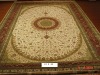 handmade persian desian silk carpet
