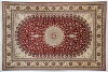 handmade persian design turkish knots Tabriz silk carpet