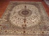 handmade persian design turkish knots silk carpet