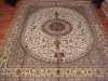 handmade persian design turkish knots silk carpet