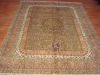 handmade persian design turkish knots silk carpet