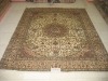 handmade persian design turkish knots silk carpet