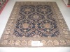 handmade persian design turkish knots silk carpet