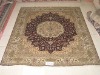 handmade persian design turkish knots silk carpet