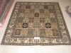 handmade persian design turkish knots silk carpet