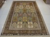 handmade persian silk carpet