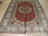 handmade pure silk rug