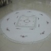 handmade ribbon round table cloth