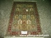 handmade turkish silk rug
