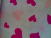 heart printed nonwoven
