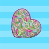 heart shape polyester foam beads pillow