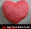 heart shaped faux fur cushion