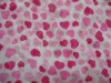 heart-shaped printed chiffon yoryu fabric