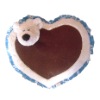 heart with animal plush pillow