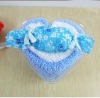 hearted shaped 100% Cotton gift towels with candy --Honey Love