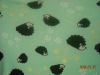 hedqehog  printed fleece fabric