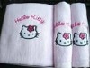 hello kitty face towel