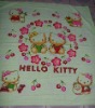 hello kitty printed baby blankets/home textile