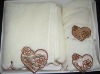 high-grade square textile with peach heart