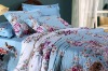 high quality cotton printed bed cover set / fabric