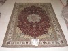 high quality hot products persian design turkish knots pure silk carpet