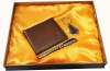high quality leather wallet gift items- antibacterial wallet and key chain