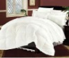 high quality luxurious poleyster plain white quilt