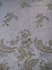 high quality mesh plain embroidery fabric for nice dresses