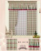 high quality modern stripe printed room window valance curtain