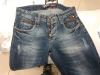 high techwashing quality working denim jeans pants