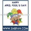 holiday embroidery digitizing for Fool's Day