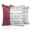 hollow cotton filling and red leaning pillows