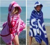 hooded beach towels printed personalized
