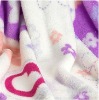 hot coral fleece blanket