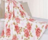 hot coral fleece blanket